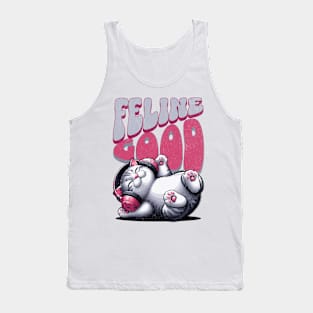 Feline Good – Purrfect Music Cat Shirt Tank Top